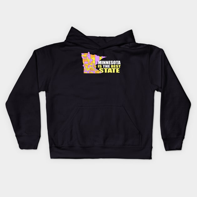 USA state: Minnesota Kids Hoodie by KK-Royal